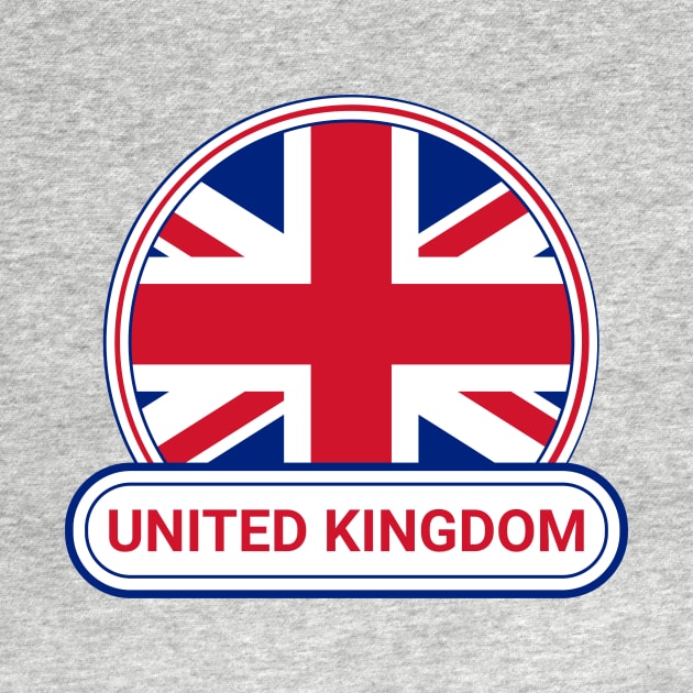 United Kingdom Country Badge - United Kingdom Flag by Yesteeyear